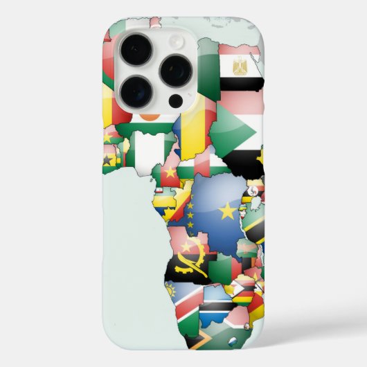 色統一された別：アフリカの旗のお祝い Case-Mate iPhoneケース (裏面)