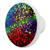 色絵を描消滅のドカラフルッモダント セラミックノブ (右)