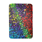 色絵を描消滅のドカラフルッモダント バスマット (正面縦)