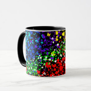 色絵を描消滅のドカラフルッモダント マグカップ