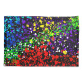 色絵を描消滅のドカラフルッモダント 枕カバー (裏面)