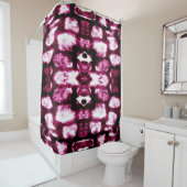 色絵を描背景アクアレルアートリキッドインク シャワーカーテン (インサイチュ)