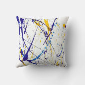 色絵を描(ばちゃばちゃ)跳ねる クッション (裏面)