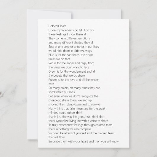 色絵涙の詩 カード (正面)