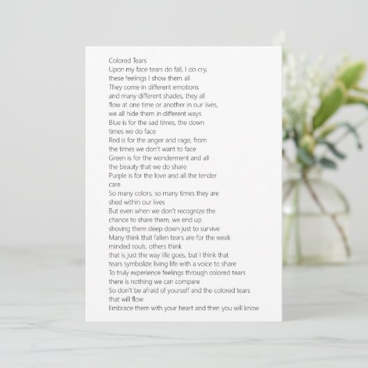 色絵涙の詩 カード (スタンド正面)