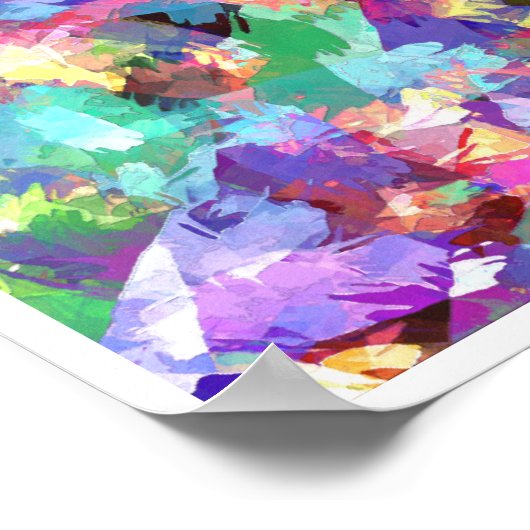 色絵画付 ポスター (角)