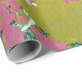 色織り抽象芸術プリント ラッピングペーパー (ロールコーナー)