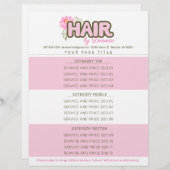 色美容師サロンカスタムサービス価格表 レターヘッド (正面/裏面)