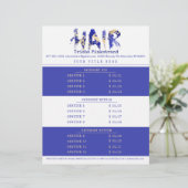 色美容師サロンカスタムサービス価格表 レターヘッド (スタンド正面)