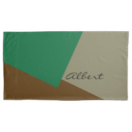 色背景のみ – 濃い茶色の緑+アイディア 枕カバー