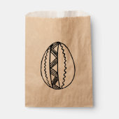 色自分の手描きイースターエッグスケッチ3 フェイバーバッグ (正面)