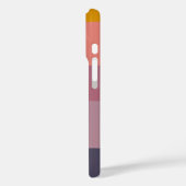 色自然ブロック図形の紫パーソナライズされた名 Case-Mate iPhoneケース (裏面 / 左)