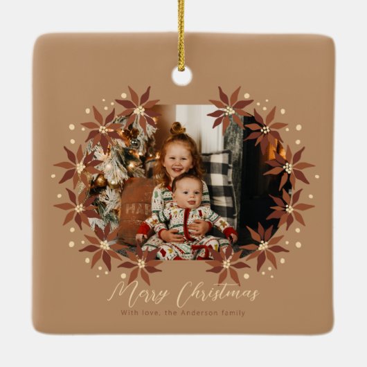 色自然家族の写真セラミックスクエアオーナメント セラミックオーナメント (裏面)