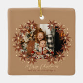 色自然家族の写真セラミックスクエアオーナメント セラミックオーナメント (正面)