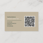 色自然形 名刺 (裏面)