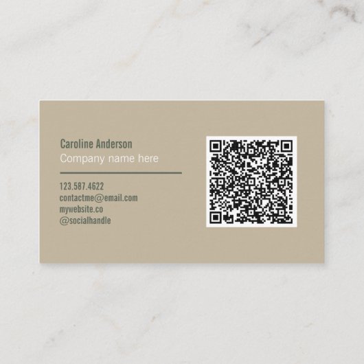 色自然形 名刺 (裏面)