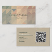 色自然形 名刺 (正面/裏面)