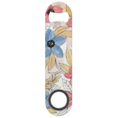 色自然水彩フローラ葉アート スピード栓抜き (裏面)