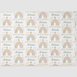 色自然水色レインボーサン誕生日名 薄葉紙