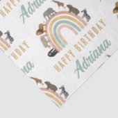 色自然虹ジャングル動物誕生日名 薄葉紙 (詳細)