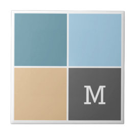 色航海のモノグラムカスタムセラミックタイル タイル