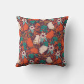 色花パターン クッション (裏面)