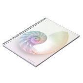 色芸術的付きノーチラ像 ノートブック (左側)