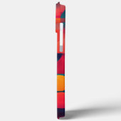 色茶色の黄色い丸い Case-Mate iPhoneケース (裏面 / 左)