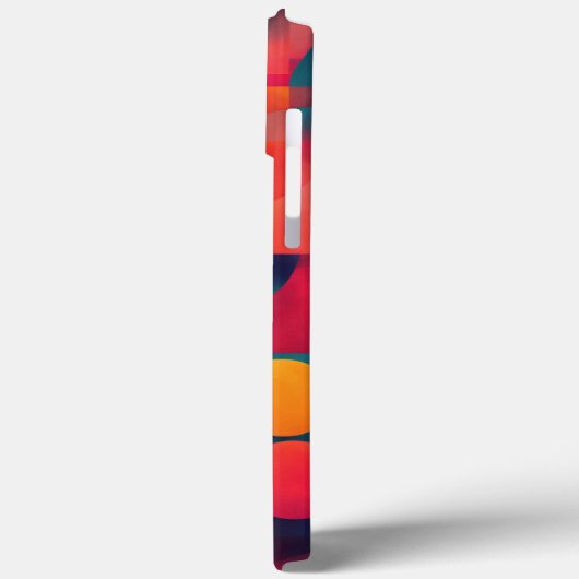 色茶色の黄色い丸い Case-Mate iPhoneケース (裏面 / 左)