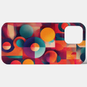 色茶色の黄色い丸い Case-Mate iPhoneケース (裏面 (横))