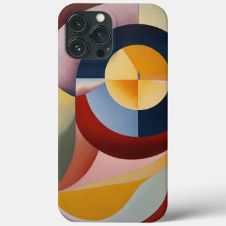 色茶色の黄色い丸い iPhone 13 PRO MAXケース