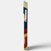 色茶色の黄色い丸い Case-Mate iPhoneケース (裏面 / 左)