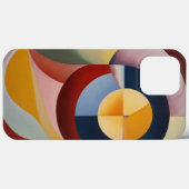 色茶色の黄色い丸い Case-Mate iPhoneケース (裏面 (横))