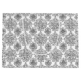 色菊のデザイン ラージペーパーバッグ