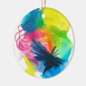 色落書き セラミックオーナメント (左)