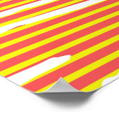 色葉付き、エキゾチックな植物シームレスパターンvi ポスター (角)