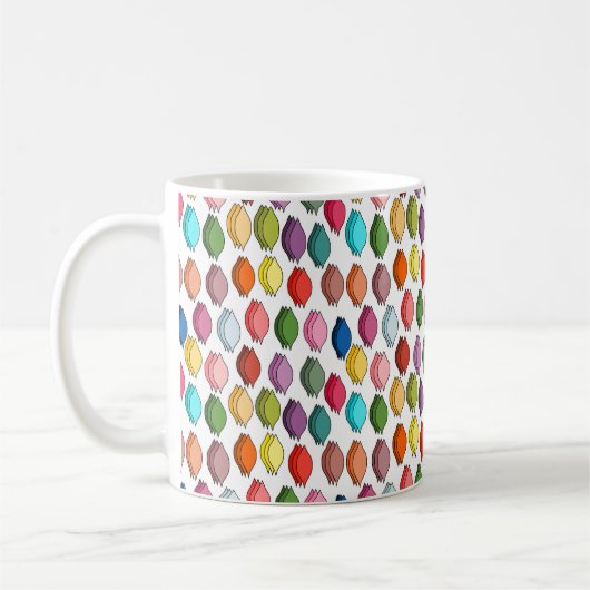 色葉付き コーヒーマグカップ (左)