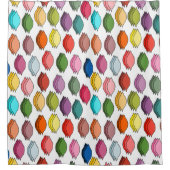 色葉付き シャワーカーテン (正面)