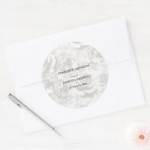 色褪せた灰色のバラのパーソナライズされた婚約パーティー ラウンドシール (封筒)