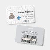 色褪せに強いPVCバッチ - 従業員. イベント. ホリゾント バッジ (正面＆裏面)