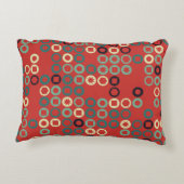 色要素を含むシームレスな幾何学的パターン  アクセントクッション (裏面)