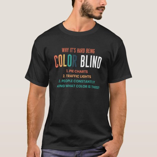 色覚異常の盲者 Tシャツ (正面)