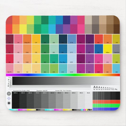 色証拠のマウスパッド マウスパッド (正面)