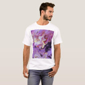 色調アクリ絵を描ル、抽象芸術。 Tシャツ (正面フル)