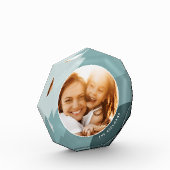 色調ストライプパーソナライズされた フォトブロック (左)