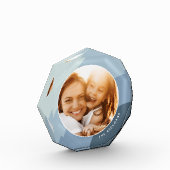 色調ストライプパーソナライズされた フォトブロック (左)