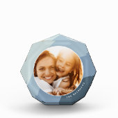 色調ストライプパーソナライズされた フォトブロック (正面)