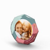 色調ストライプパーソナライズされた フォトブロック (右)