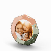 色調ストライプパーソナライズされた フォトブロック (右)