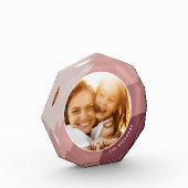 色調ストライプパーソナライズされた フォトブロック (左)